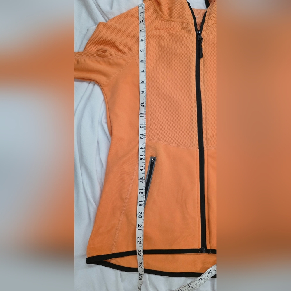 🍁CALI Sport Coral Mesh Zip Up Hoodie M Lightweight Athletic Jacket Breathable - Picture 7 of 7